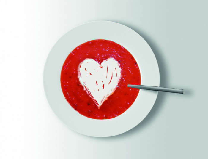 Sydän keitto/ sydän lautasella